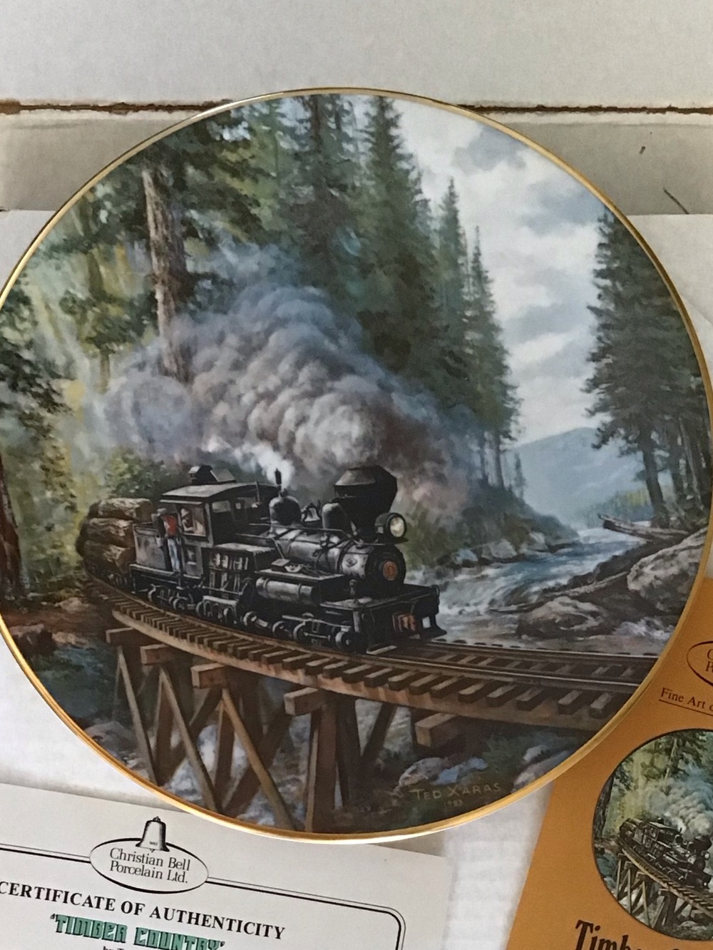 Christian Bell steam Engine Train Plate
